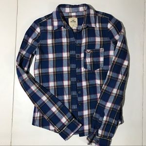 Hollister Blue Flannel (Long Sleeve)